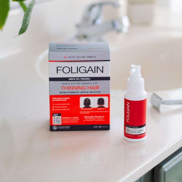 FOLIGAIN Triple Action Complete Formula For Thinning Hair For Men 10% Trioxidil - FOLIGAIN EU